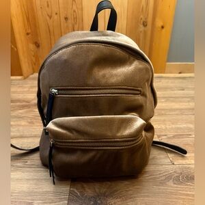 Brown Velvet Backpack Kate and Alex